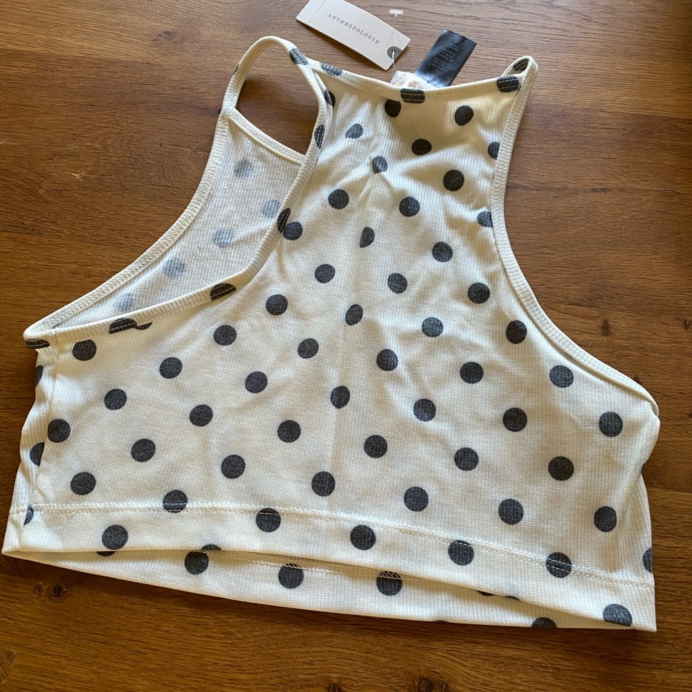 Beach Riot Polka Dot Cropped Cover-Up Tank SIZE M NEW - Picture 4 of 5